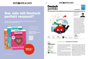 Deutsch perfekt teacher sheet - useful material for German courses and their teachers